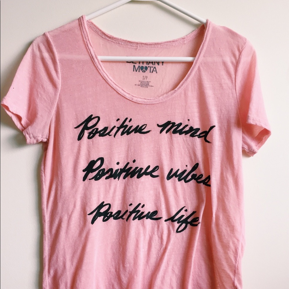 pink Bethany mota tee
